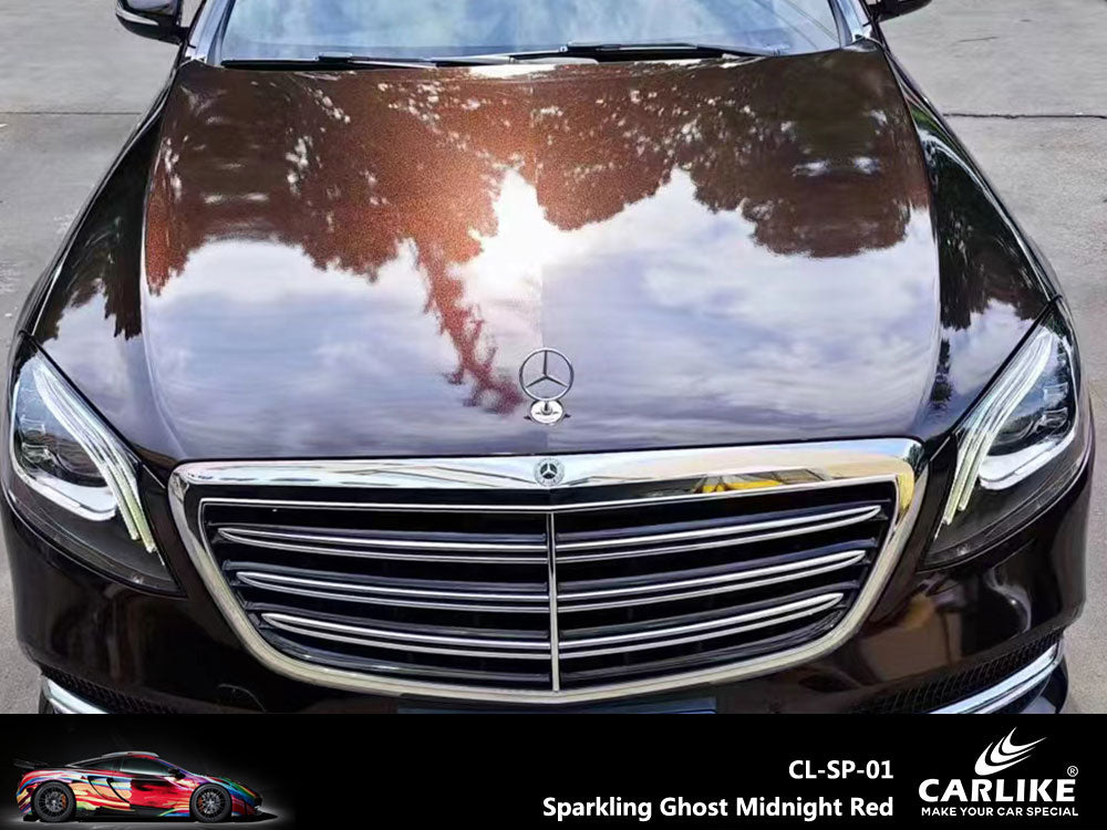 Sparkling Ghost Midnight Red Car Wrap