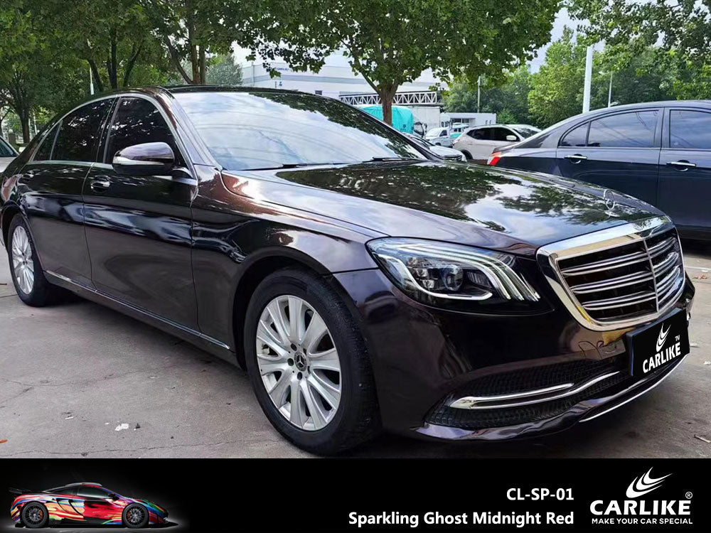 Sparkling Ghost Midnight Red Car Wrap