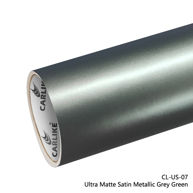 Ultra Matte Satin Metallic Grey Green Car Wrap