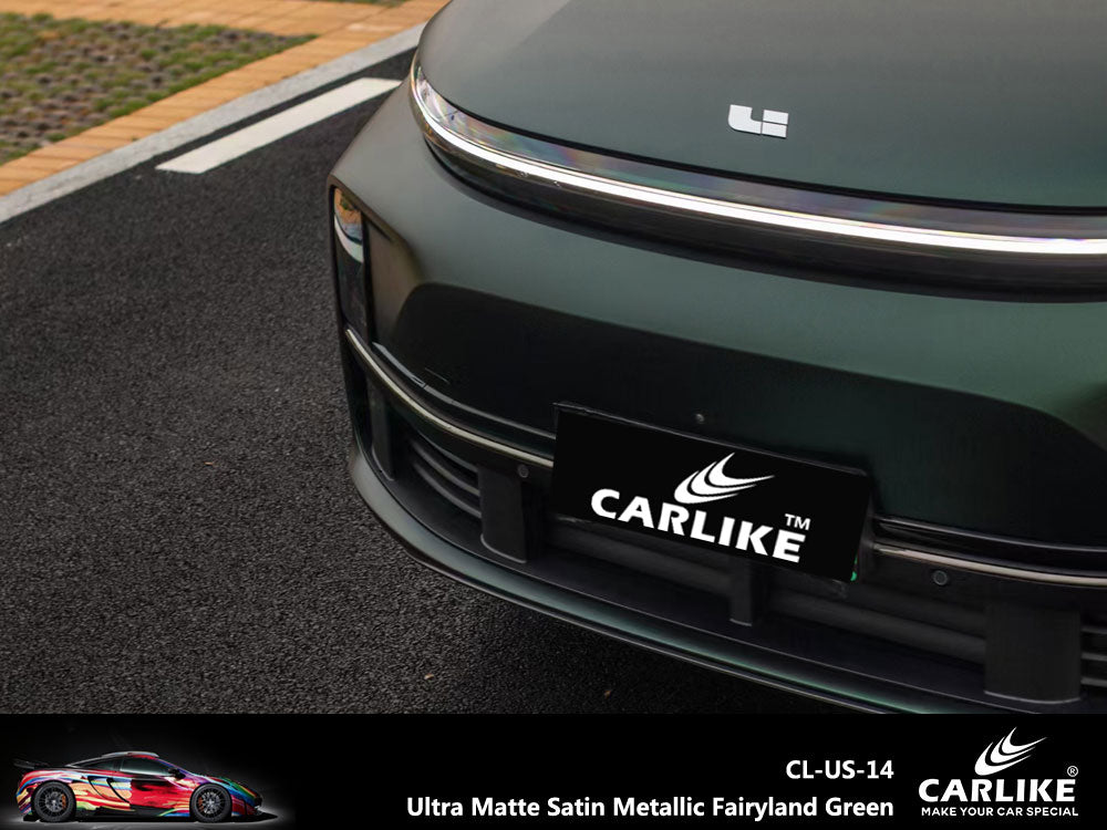 Ultra Matte Satin Metallic Fairyland Green Wrap