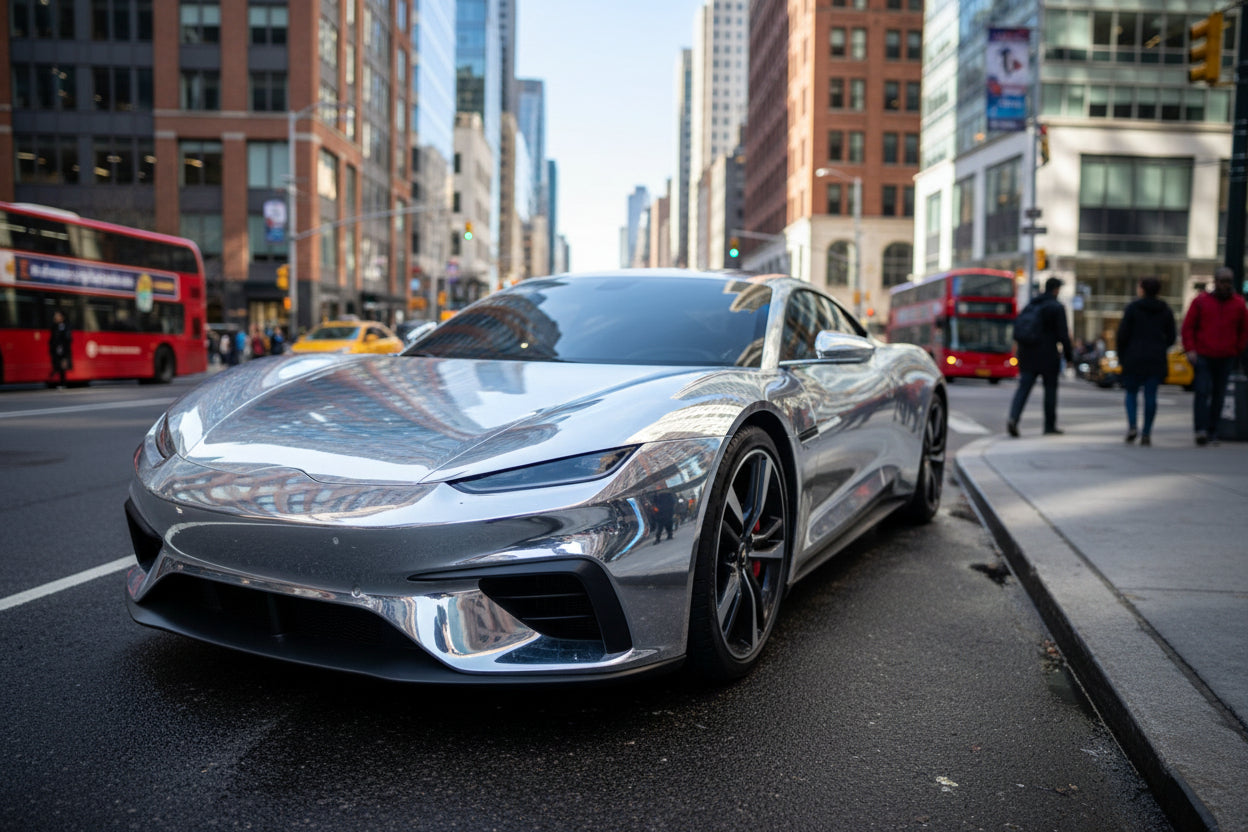 Chrome Metal Silver Premium PPF (Dry/Wet Install)