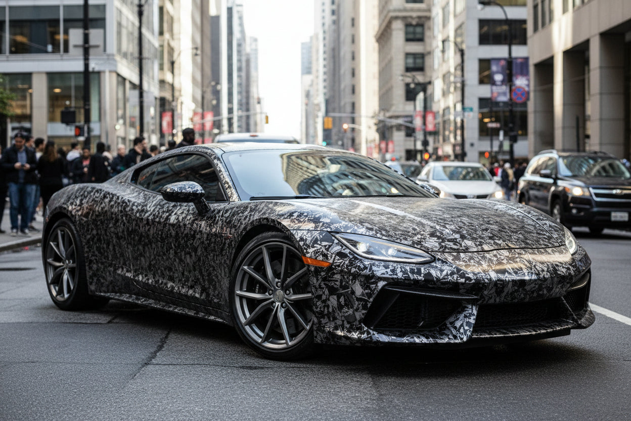 Carbon Fiber Frost Silver Premium PPF (Dry/Wet Install)