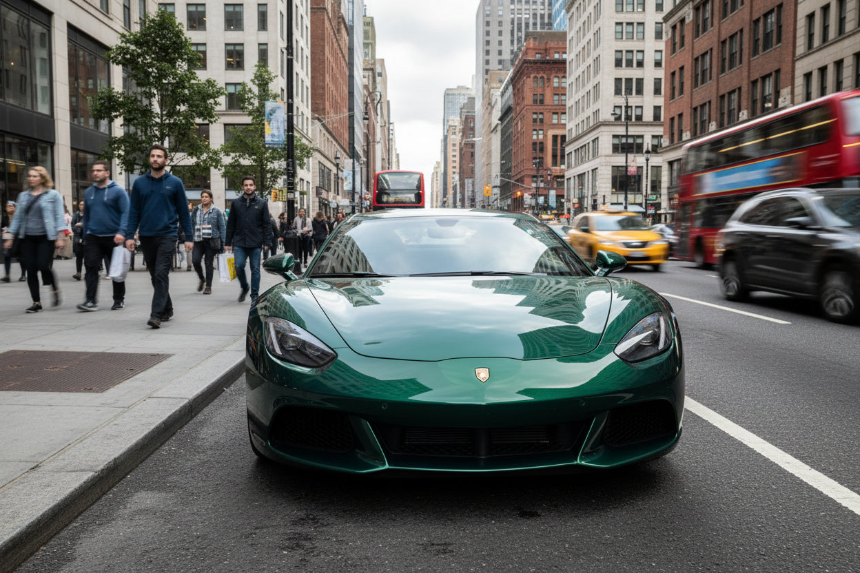 Tesla Forest Green Premium PPF (Dry/Wet Install)